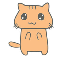 Brown kitten improved version sticker #10145620