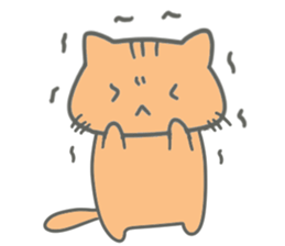 Brown kitten improved version sticker #10145622