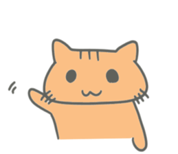 Brown kitten improved version sticker #10145623