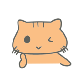 Brown kitten improved version sticker #10145624