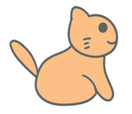 Brown kitten improved version sticker #10145625