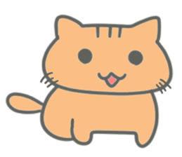 Brown kitten improved version sticker #10145626