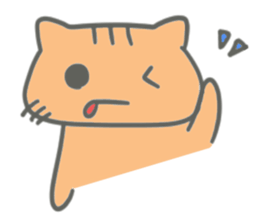 Brown kitten improved version sticker #10145627