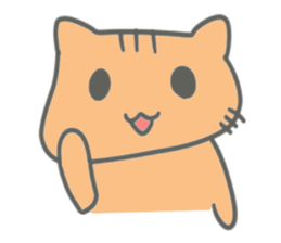 Brown kitten improved version sticker #10145628