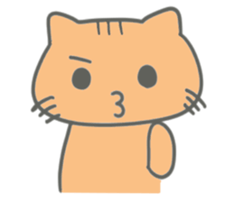 Brown kitten improved version sticker #10145630