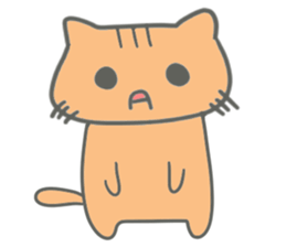 Brown kitten improved version sticker #10145631