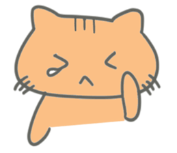 Brown kitten improved version sticker #10145632