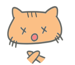 Brown kitten improved version sticker #10145635