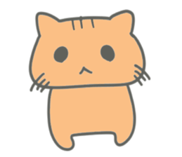 Brown kitten improved version sticker #10145636