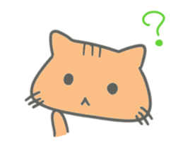 Brown kitten improved version sticker #10145637