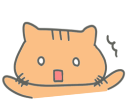 Brown kitten improved version sticker #10145642