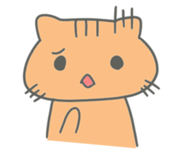 Brown kitten improved version sticker #10145643