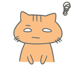 Brown kitten improved version sticker #10145644