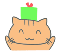 Brown kitten improved version sticker #10145645