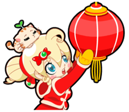 Pink Pink Childhood  (Spring Festival) sticker #10145663