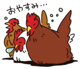three chickens sticker #10147369