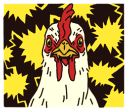 three chickens sticker #10147370