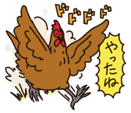 three chickens sticker #10147392