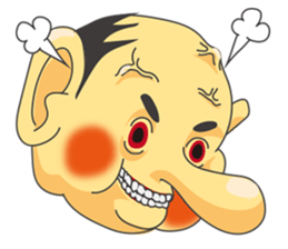 a chubby, bald old man sticker #10147413