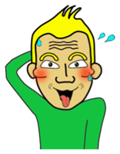 Cheekbone Man first step sticker #10147572