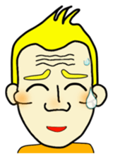 Cheekbone Man first step sticker #10147576