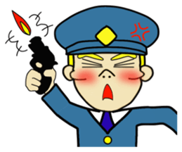 Cheekbone Man first step sticker #10147599