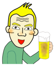 Cheekbone Man first step sticker #10147600