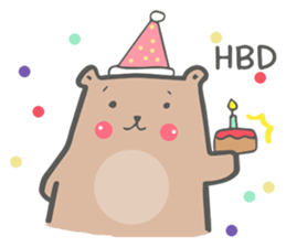 Bear lovely sticker #10148404