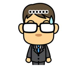 struggle white-collar worker : Japanese2 sticker #10148659