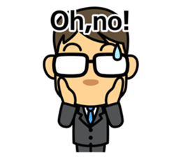 struggle white-collar worker : Japanese2 sticker #10148675