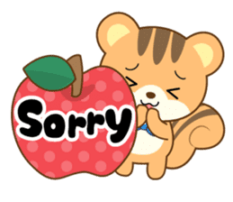 Sticker of a squirrel<English> sticker #10149051