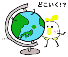 "SHIRODORI" of white bird sticker #10149899