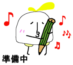 "SHIRODORI" of white bird sticker #10149910