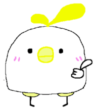 "SHIRODORI" of white bird sticker #10149916