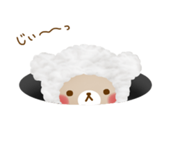 Fluffy cute bear sticker #10150168