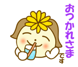 Dandelion flower girl sticker #10151015