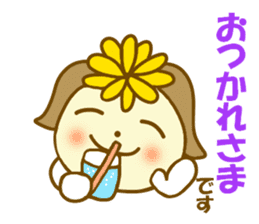 Dandelion flower girl sticker #10151015