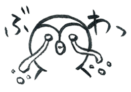 Tired penguin sticker #10151419