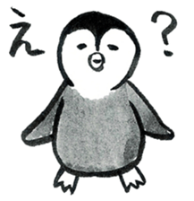 Tired penguin sticker #10151432