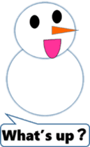 English love snowman sticker #10151538