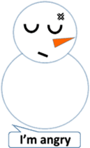 English love snowman sticker #10151562