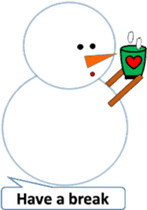 English love snowman sticker #10151568