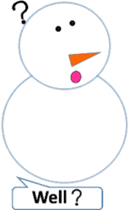 English love snowman sticker #10151572