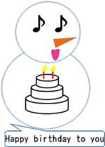 English love snowman sticker #10151574