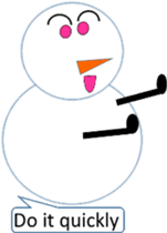 English love snowman sticker #10151576