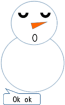 English love snowman sticker #10151578