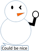 English love snowman sticker #10151580