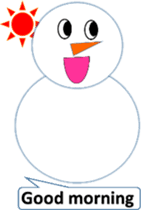 English love snowman sticker #10151586