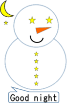 English love snowman sticker #10151588