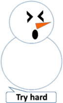 English love snowman sticker #10151590